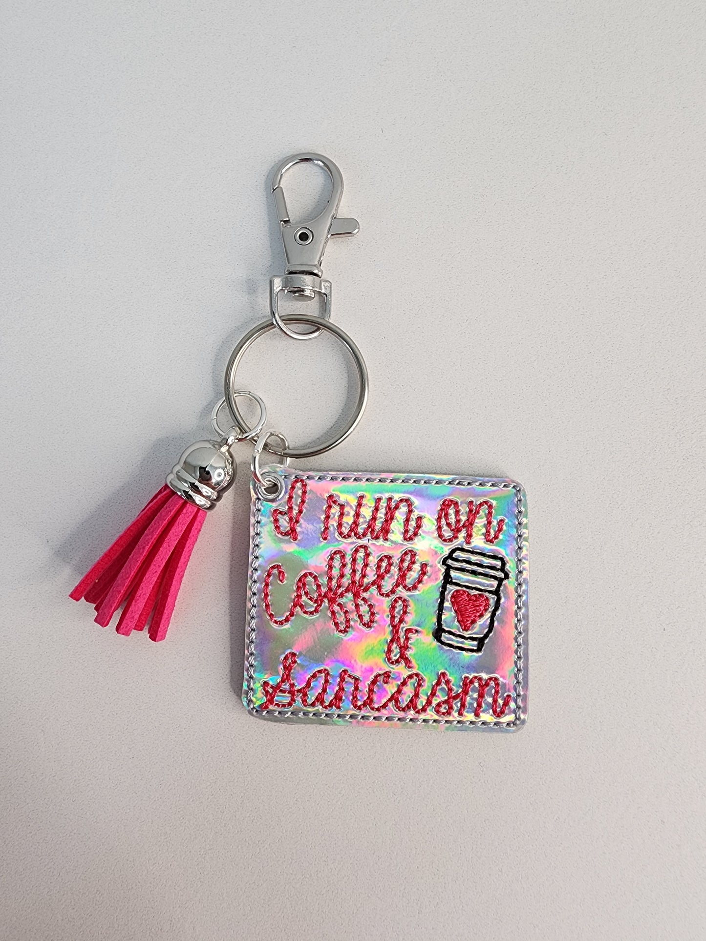 Coffee & Sarcasm Keychain