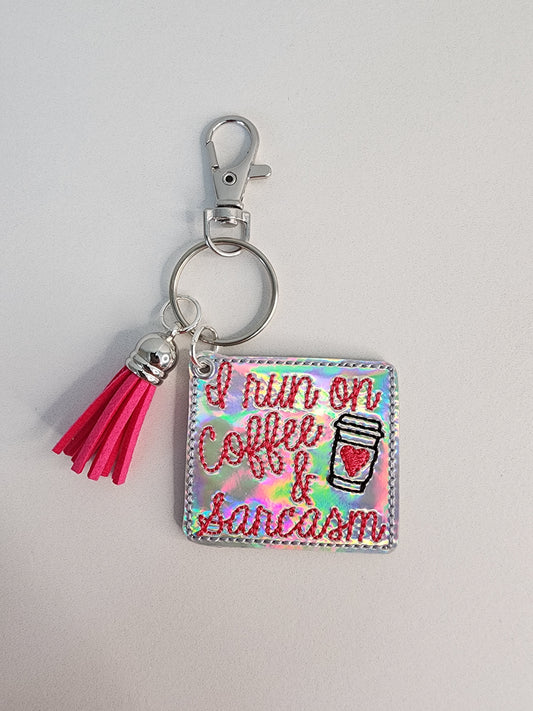 Coffee & Sarcasm Keychain