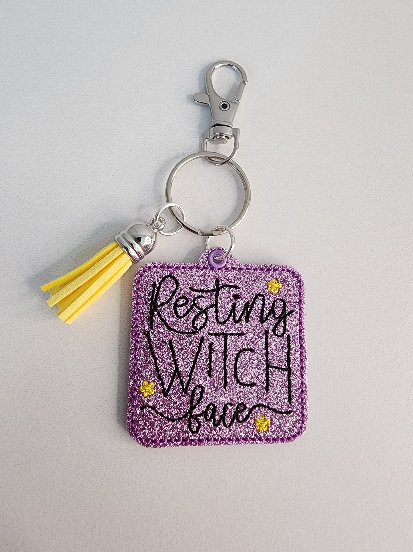 Resting Witch Face Keychain