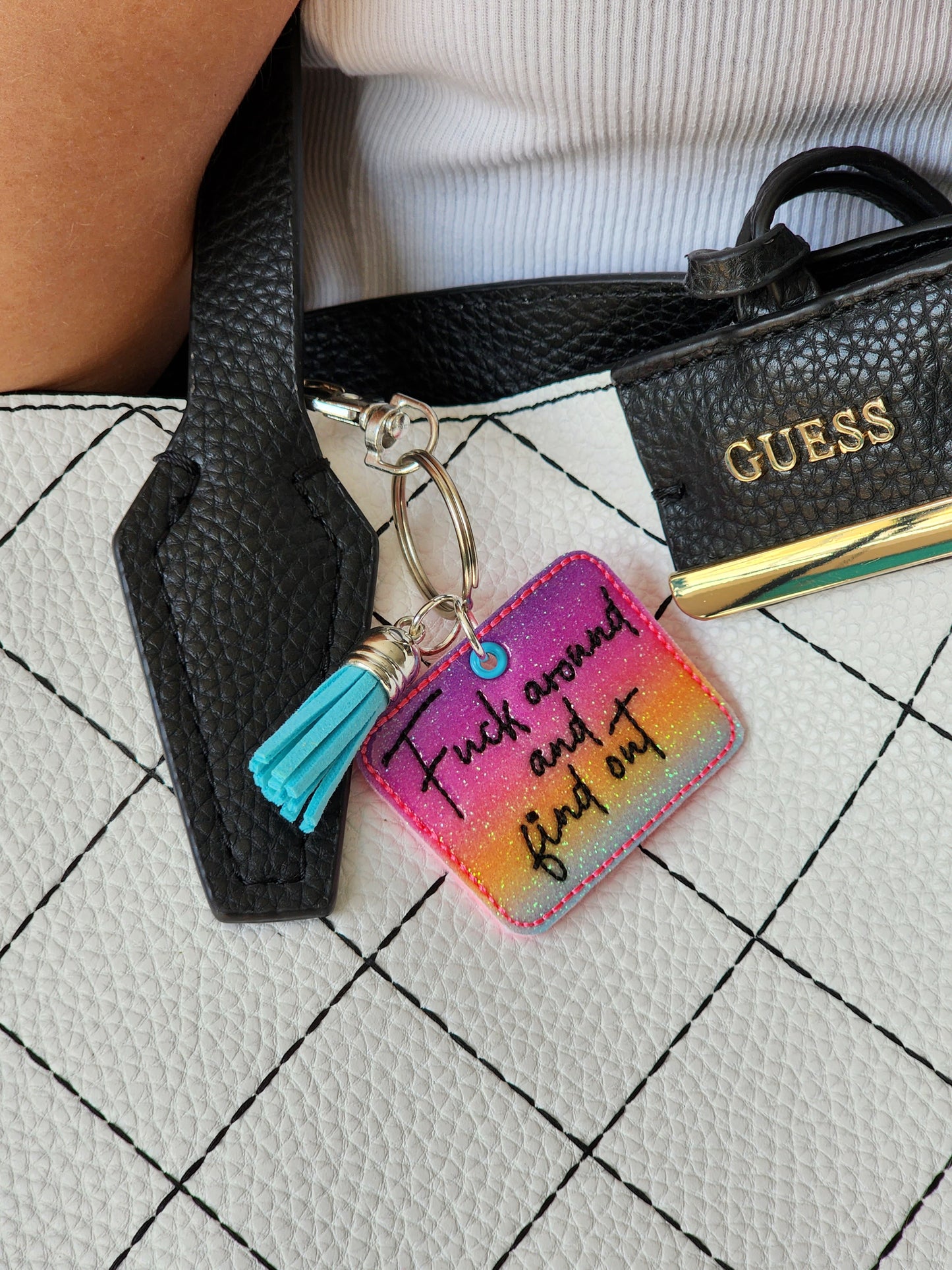 Fu*k Around Keychain