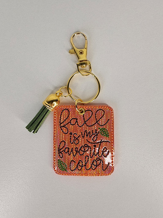 Fall Is My Favorite Color Keychain