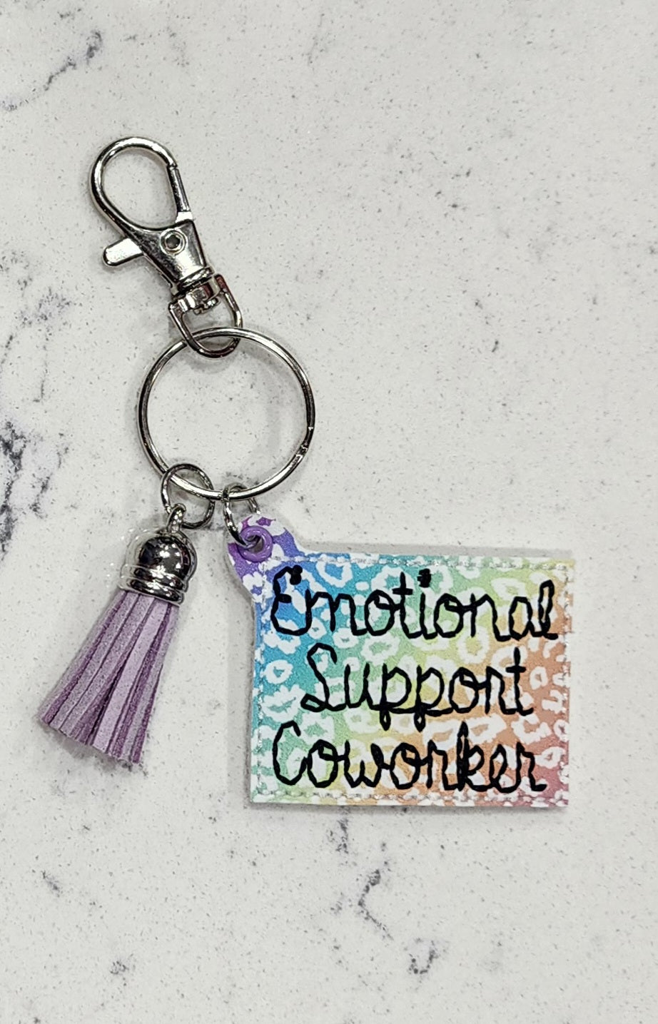 Emotional Support Coworker Keychain