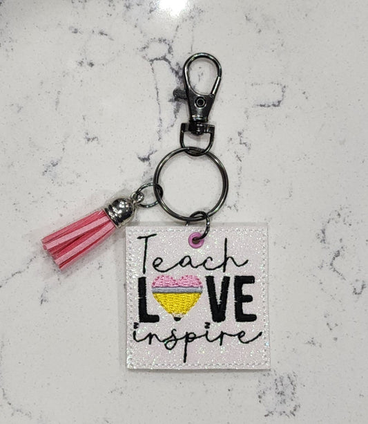 Teach Love Inspire Keychain