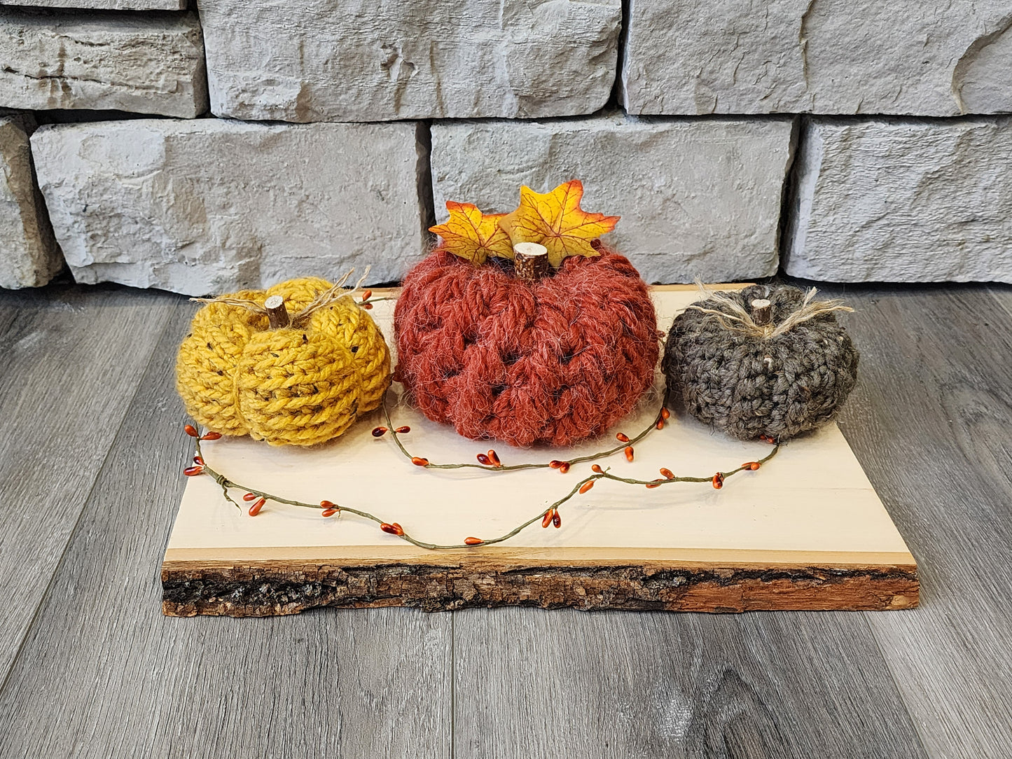 Pumpkins, set of 3