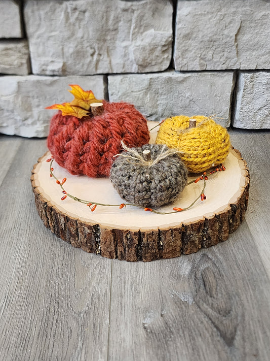 Pumpkins, set of 3